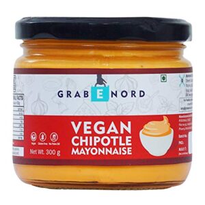 Grabenord Vegan Chipotle Mayonnaise - 300g (Cruelty-Free, Dairy-Free Mayonnaise, No Palm Oil, No Trans-Fat)