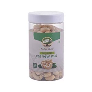 Organic Cashew Nut / Kaju - 250g Jar Pack, GO EARTH ORGANIC