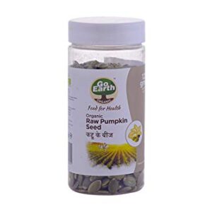 Organic Raw Pumpkin Seeds, 125 gm - GO EARTH ORGANIC ( small jar pack)