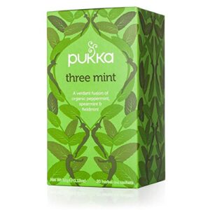 Organic Three Mint Tea Herbal Infusion, 20Bags