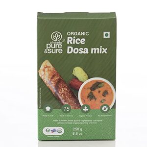 Pure and Sure Organic Rice Dosa Mix, 250g